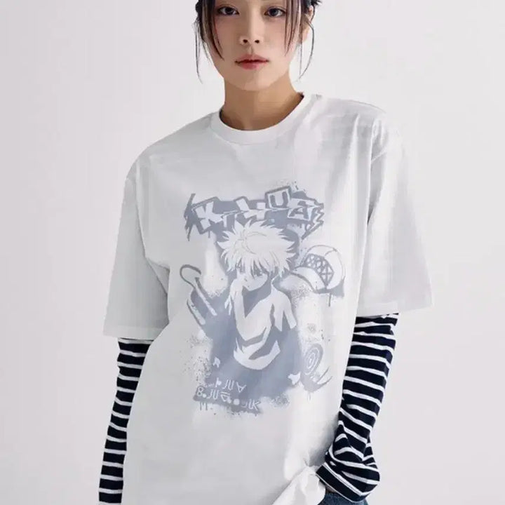 [BUNJANG] SPAO Hunter x Hunter Killua T-Shirt XL / 스파오 헌터헌터 키르아 반팔티 XL