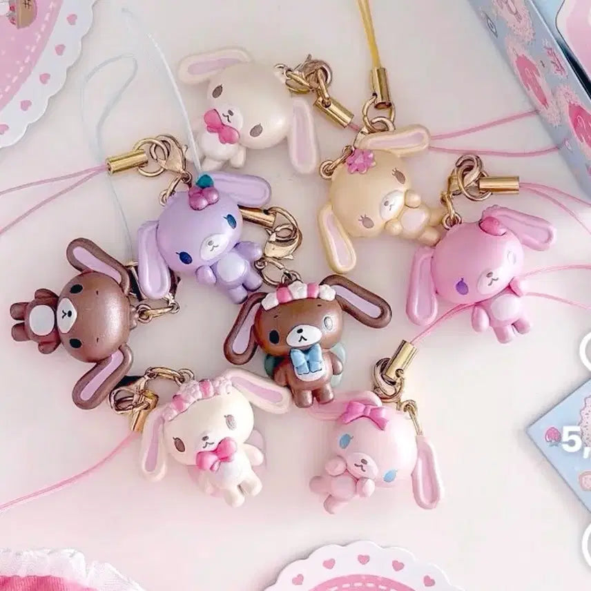 [BUNJANG] Sugabunnies NIC Mascot Keyring Strap Kurousa / 슈가바니즈 NIC 마스코트 키링 스트랩 쿠로우사