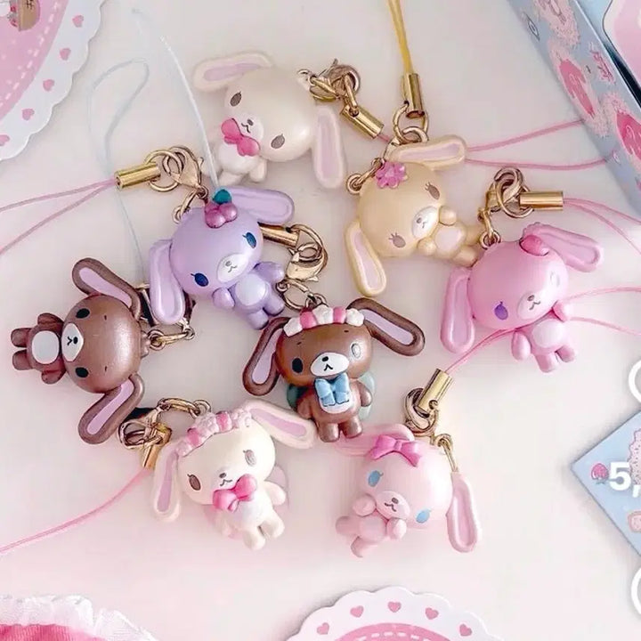 [BUNJANG] Sugabunnies NIC Mascot Keyring Strap Kurousa / 슈가바니즈 NIC 마스코트 키링 스트랩 쿠로우사
