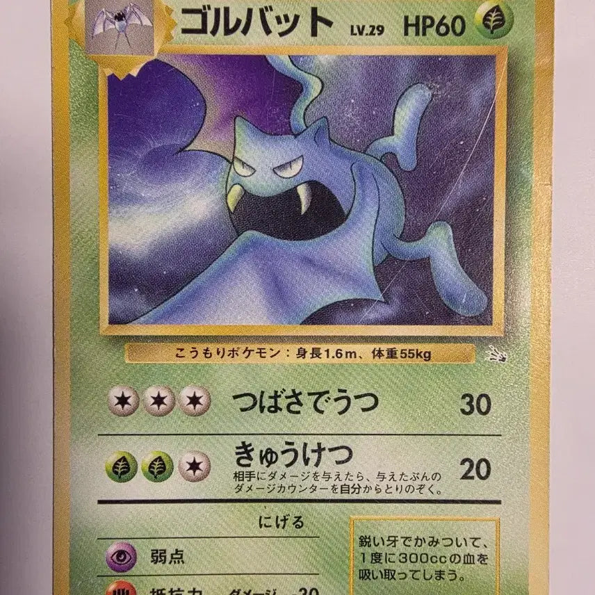 [BUNJANG] Pokemon Card 1996 Early Golbat / 포켓몬카드 1996 초기 골뱃