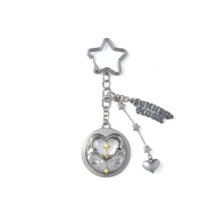 [BUNJANG] ILLIT Summer Moon Compass Keychain Unsealed / 아일릿 썸머문 콤파스 키링 개봉