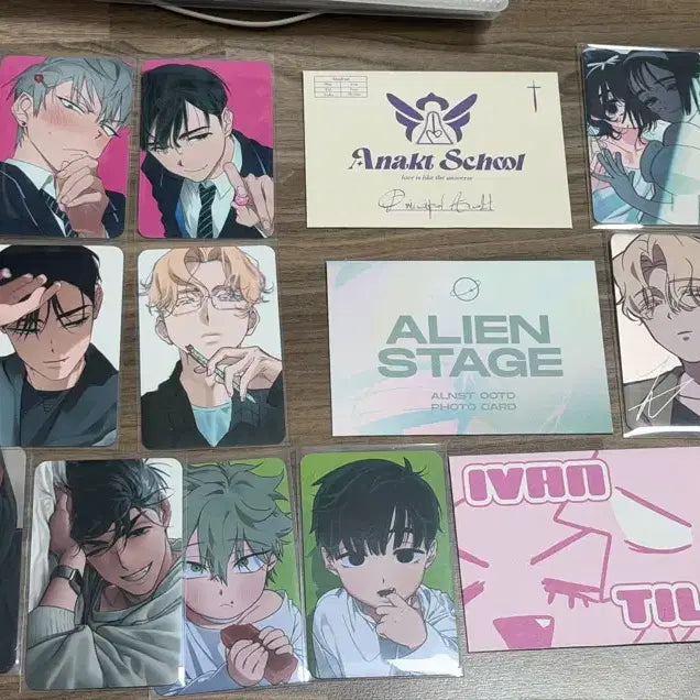 [BUNJANG] A Stage Luca Evan Till Sua Casual &amp; School Uniform Photocard Bundle / 에이스테 루카 이반 틸 수아 사복 교복 히든 포카 일괄 에일리언스테이지