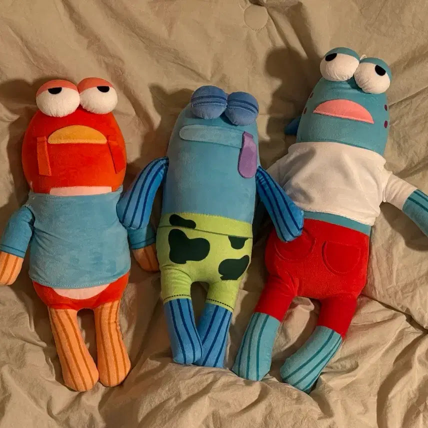 [BUNJANG] Bikini City Medium Dolls Set (SpongeBob, Squidward, Mr. Krabs) - 30cm / 비키니시티 중형 인형 3종 세트 스폰지밥징징이집게사장팝마트30cm인형키링