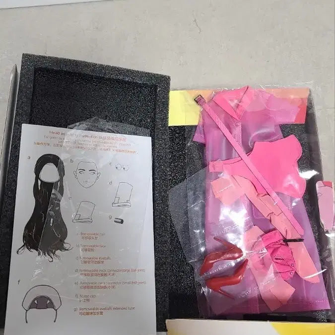 [BUNJANG] i8 Toys 1/6 Scale White Light Holy Armor Costume Set B - Pink / i8 Toys 1/6 백광사도 의상세트 B - 핑크 세트