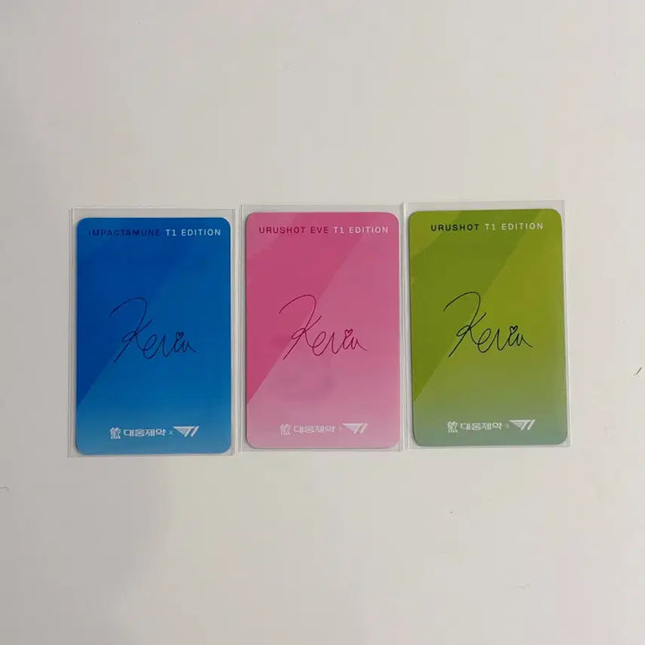 [BUNJANG] T1 Keria Impacsoon &amp; Urushot Photocard Bundle / T1 티원 대웅제약 티원존 포토카드 케리아 Keria 임팩타뮨 우루샷