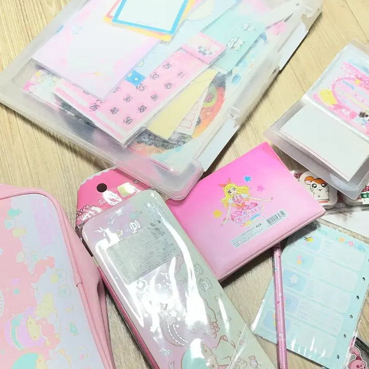 [BUNJANG] Vintage Stationery Bundle (Sugar Sugar Rune, Kamichama Karin, Hamu Hamu, Berry Berry Mu) / 고전문구 일괄!! 고전 문구 슈가슈가룬 캐캐체 하무하무 베리베리뮤