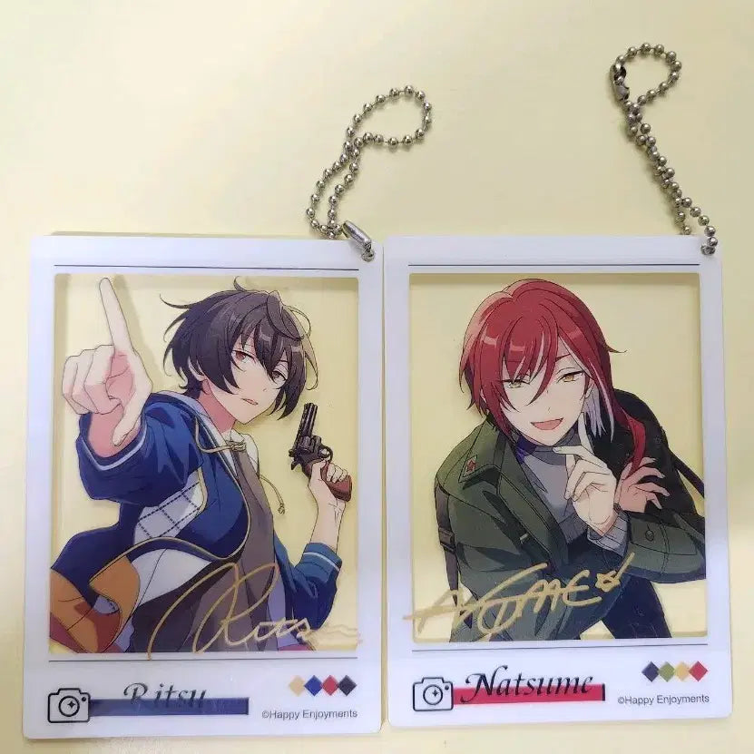 [BUNJANG] Ensemble Stars Ritsu + Natsume Instagram Keyring / 앙상블 스타즈 리츠+나츠메 인스타 키링