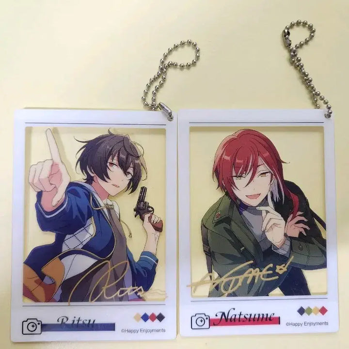 [BUNJANG] Ensemble Stars Ritsu + Natsume Instagram Keyring / 앙상블 스타즈 리츠+나츠메 인스타 키링