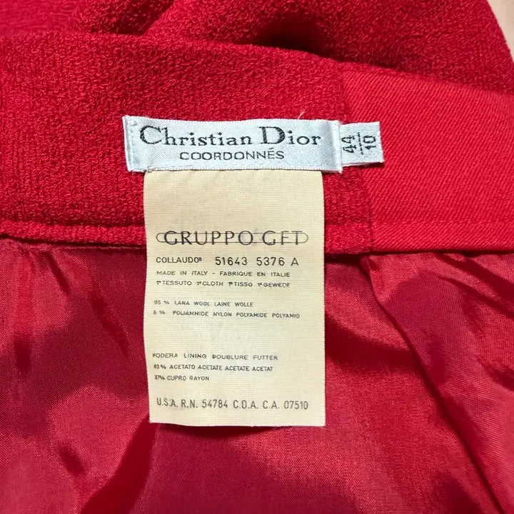 [BUNJANG] Christian Dior Red Midi Skirt / Christian Dior 디올 치마