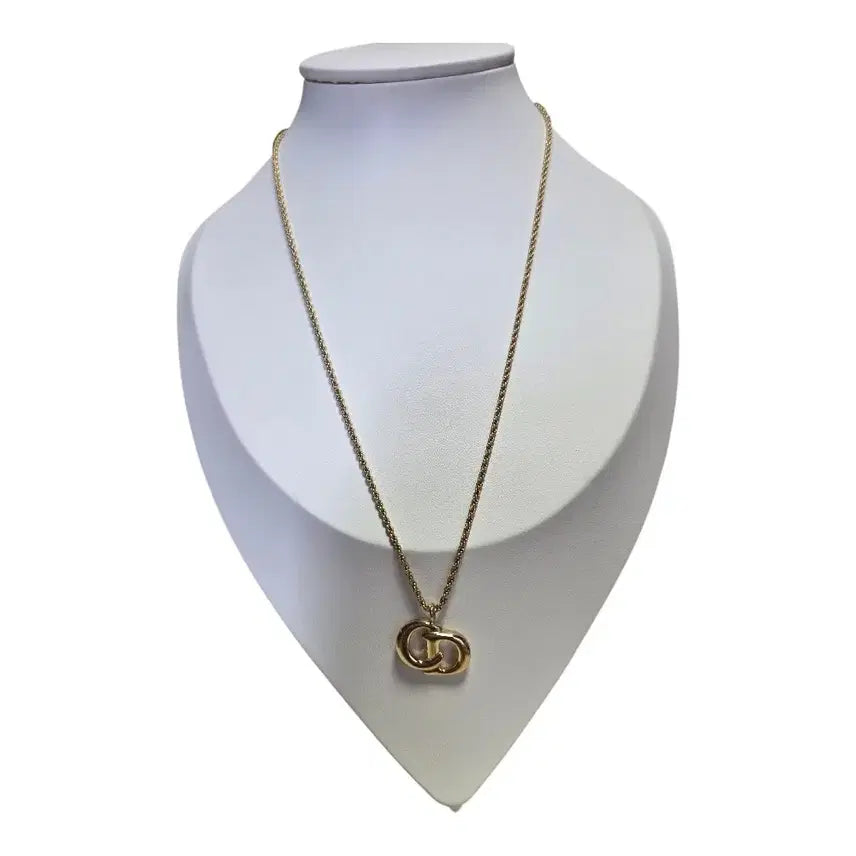 [BUNJANG] Dior CD Gold Plated Necklace / ["정품]디올 CD 금장 목걸이