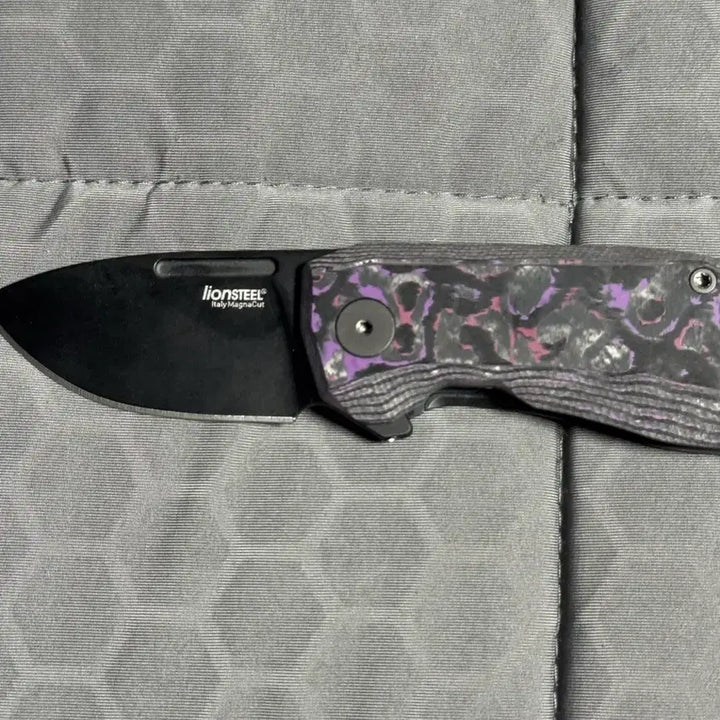 [BUNJANG] LionSteel Nano Purple Haze FatCarbon Folding Knife / 라이온스틸 나노 퍼플헤이즈 팻카본 판매