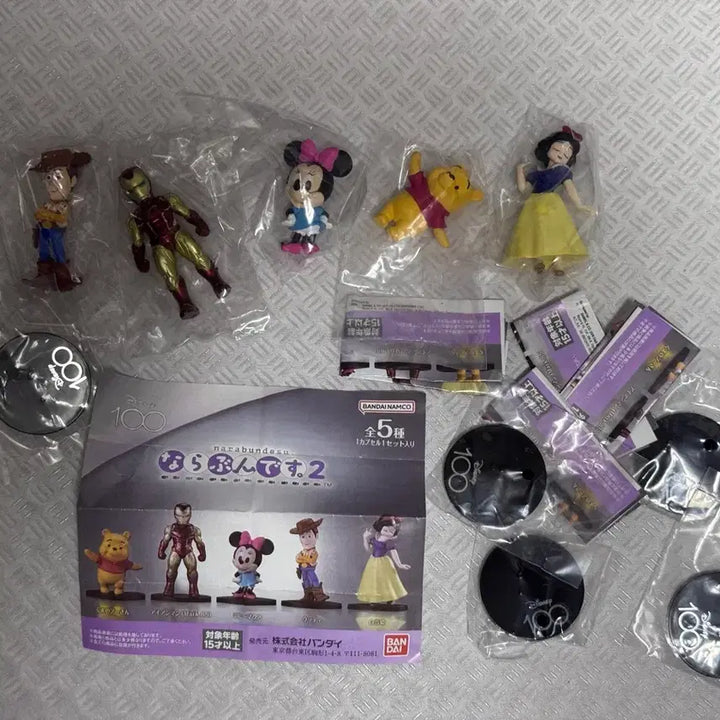[BUNJANG] Disney 100th Anniversary Nara Bundays Vol. 2 Full Set Figures / 디즈니 100주년 나라분데스 2탄 풀세트