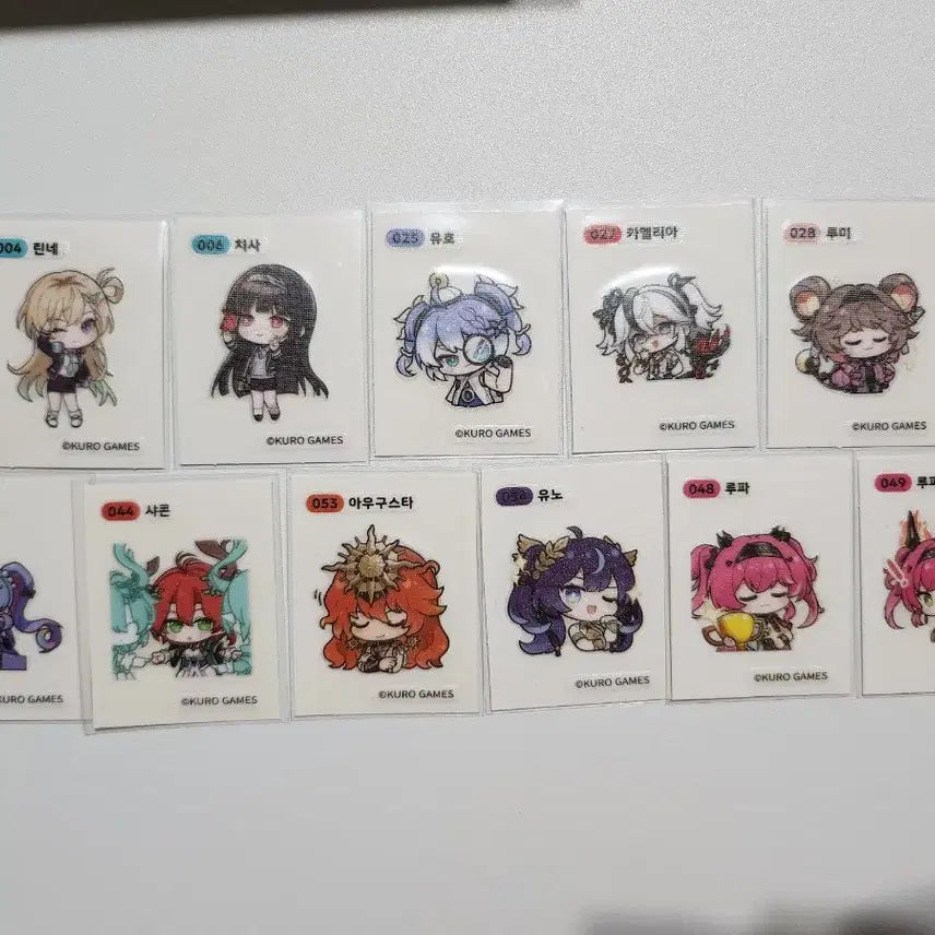 [BUNJANG] GS25 My Teary Friends Stickers 11-Piece Bundle Set / 명조 gs25 띠부씰 11종 일괄 판애