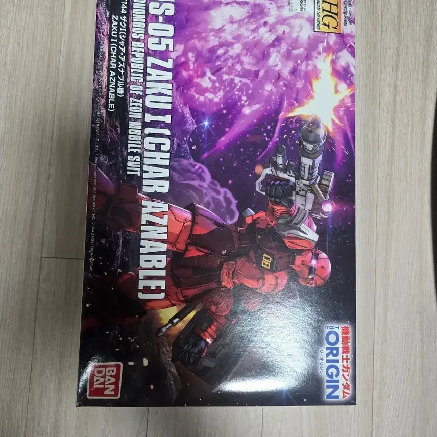 [BUNJANG] Bandai The Origin 1/144 MS-05 Zaku I Char Custom Model Kit / 반다이 디오리진 1/144 MS-05 자쿠 I 샤아 전용기