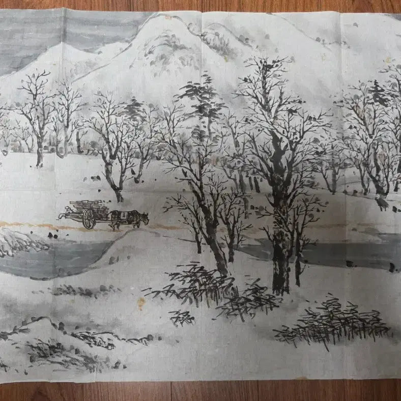 [BUNJANG] Cho Dae-jin Traditional Landscape Painting Bundle (Set of 3) / [3점 일괄] 청파 조대진 근현대 정통 산수화 (수촌춘효/추강만도/정초)