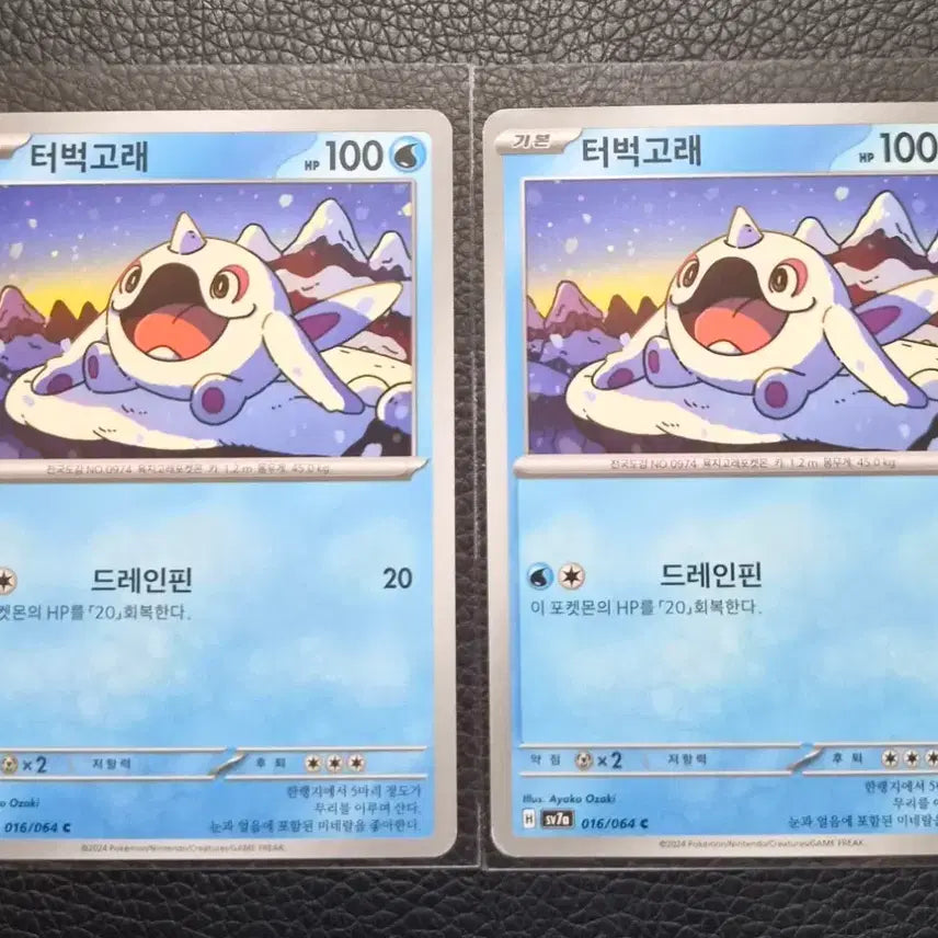 [BUNJANG] Pokemon Card Wailord 016/064 C Bundle Set / 포켓몬 카드 터벅고래 016/064 C 일괄