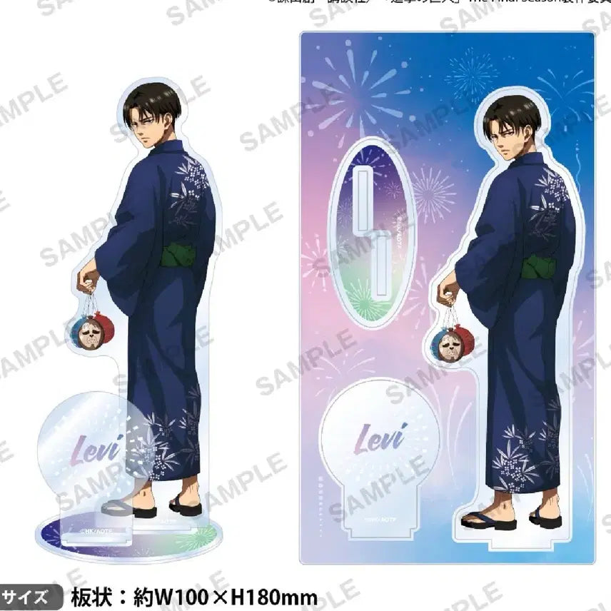 [BUNJANG] Attack on Titan Bushiroad Levi Acrylic Stand / 진격의거인 부시로드 유카타 리바이 아크릴