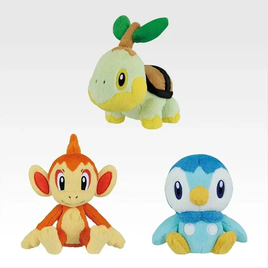 [BUNJANG] Pokemon 30th Anniversary Ichiban Kuji F Prize All Sinnoh Starters Set Plush Dolls / 포켓몬스터 30주년 제일복권 F상 전종세트 신오지방 스타팅 파트너 인형
