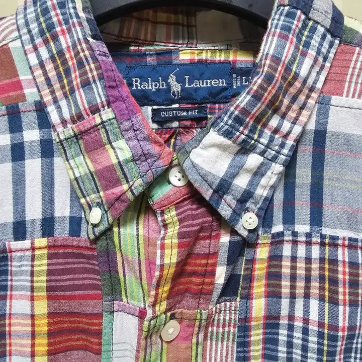 [BUNJANG] Polo Madras Shirt LL / 폴로 셔츠 마드라스 LL