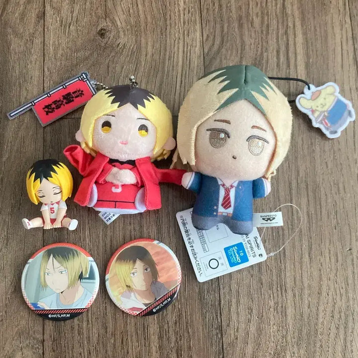 [BUNJANG] Haikyuu!! Kenma Kozume "Shoulder Bump" Gacha Badge Bundle Set / 일괄 하이큐 켄마 인형 뱃지 가챠 어깨쿵 꾸벅
