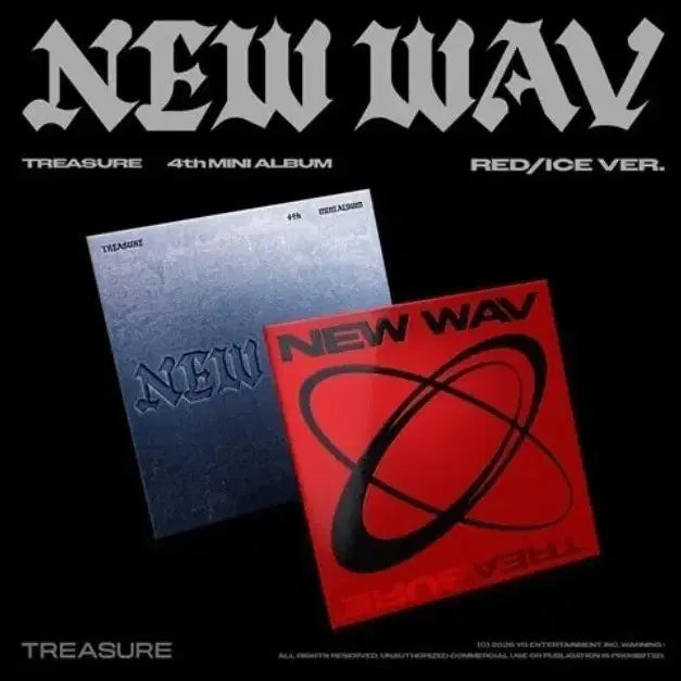 [BUNJANG] TREASURE 4th Mini Album [NEW WAV] (Red/Ice Ver.) / 트레저 - TREASURE 4th MINI ALBUM [NEW WAV]