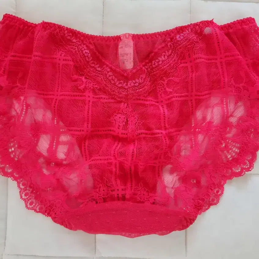 [SOLD OUT] (중고) 레드 플라워 여성팬티