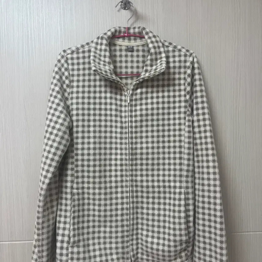 [BUNJANG] Uniqlo Checked Fleece Jacket L / 유니클로 체크무늬 후리스 L