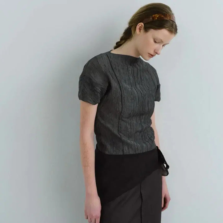 [BUNJANG] AUBEVOIR Pleated Blouse / 아우브아워 플리츠 블라우스