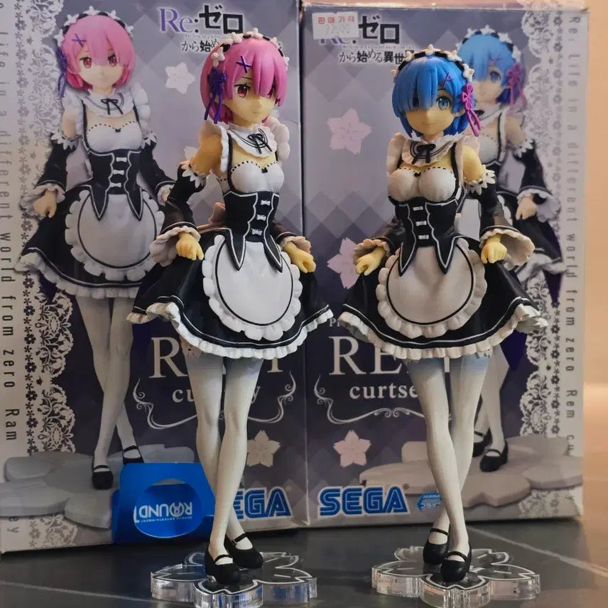 [BUNJANG] Re:Zero Ram &amp; Rem Figure Set / 리제로 람&amp;렘 피규어 세트