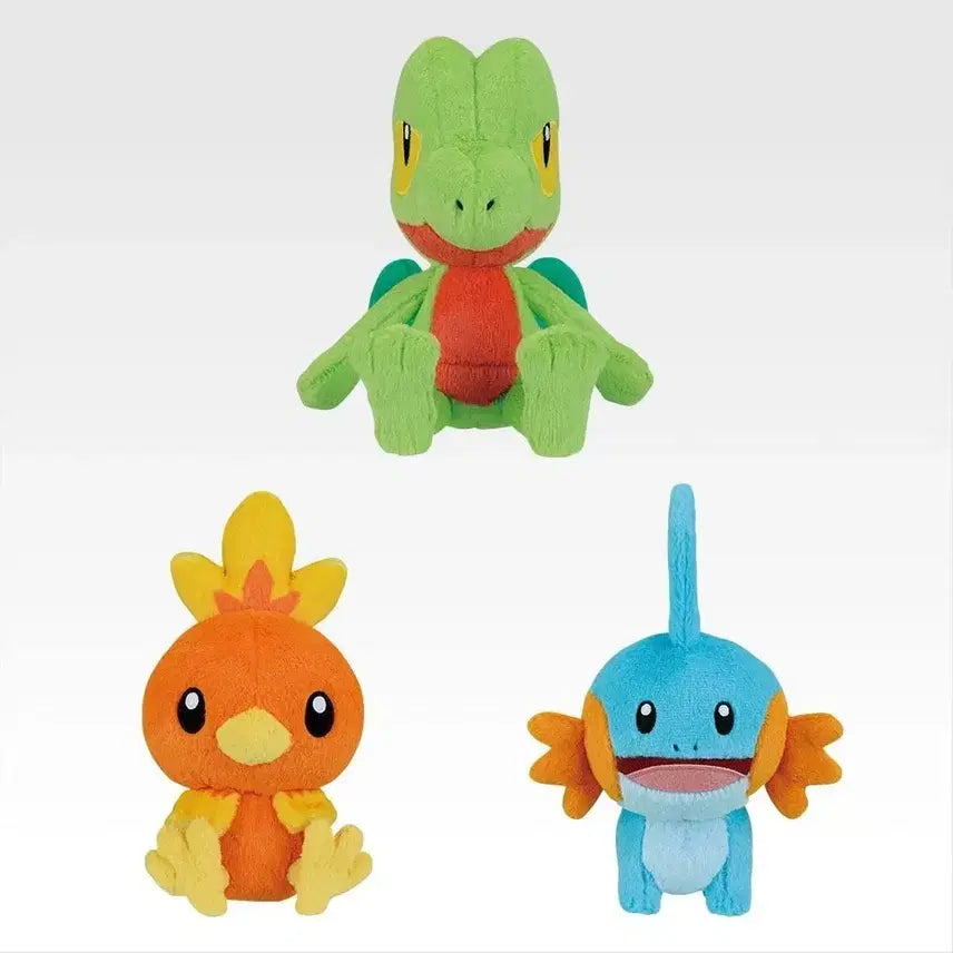 [BUNJANG] Pokemon 30th Anniversary Ichiban Kuji Prize E Hoenn Starters Partner Plush Set (3 Types) / 포켓몬 30주년 제일복권 E상 호연지방 스타팅 파트너 인형 3종 세트