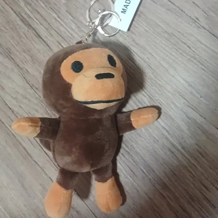[BUNJANG] Monkey Plush Keychain / 몽키 브라운 인형키링