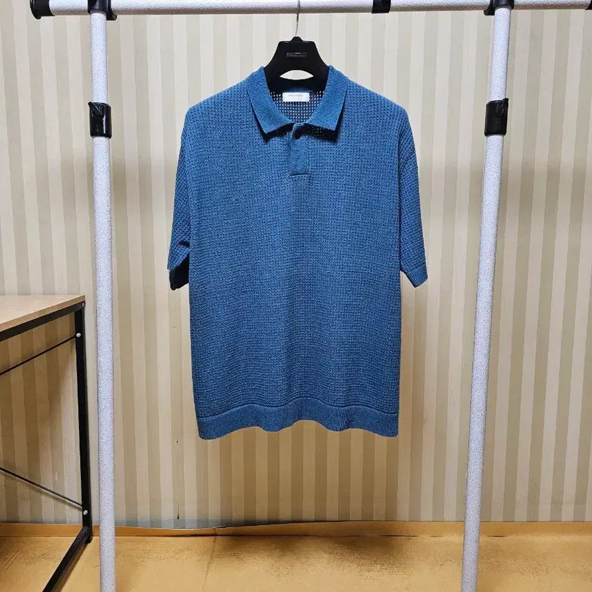 [BUNJANG] Customellow 100% Cotton Punching Knit Blue / 커스텀멜로우 니트 코튼 100
