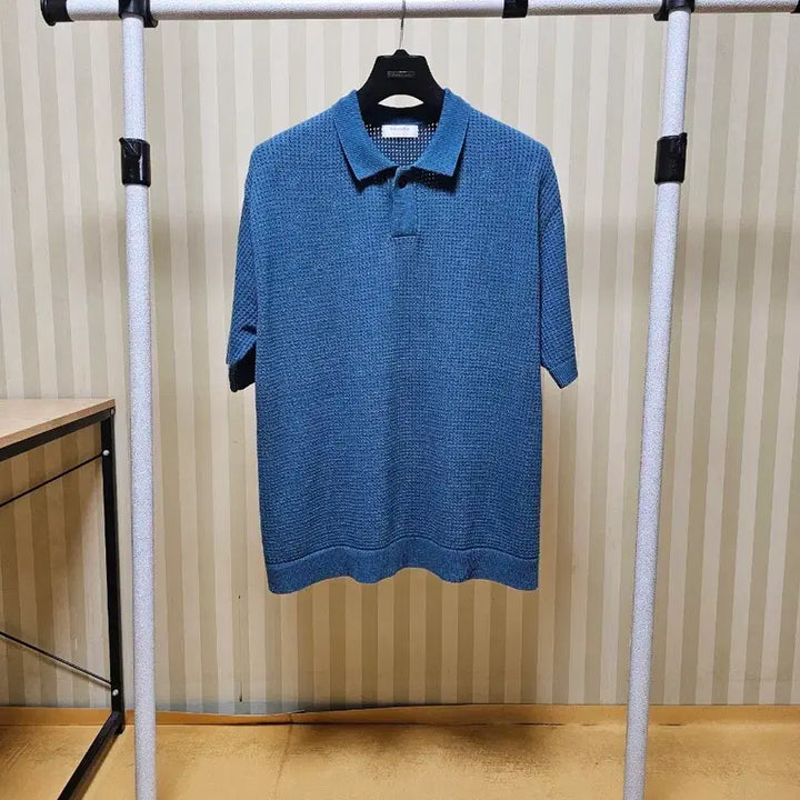 [BUNJANG] Customellow 100% Cotton Punching Knit Blue / 커스텀멜로우 니트 코튼 100