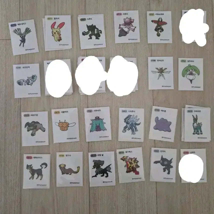 [BUNJANG] Pokemon Stickers / 포켓몬 띠부씰 판매