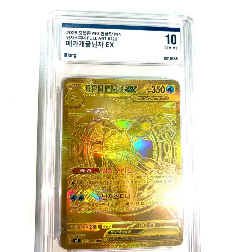 [BUNJANG] Mega Greninja EX BRG 10 Trading Card / 메가개굴닌자 mur brg 10