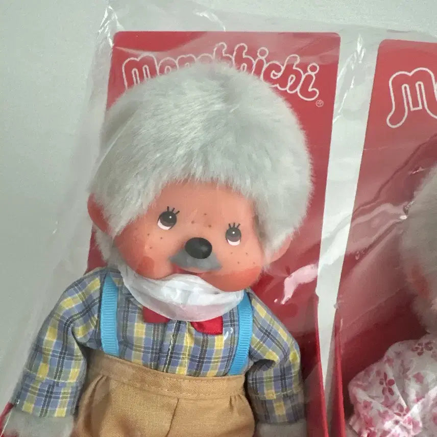 [BUNJANG] Authentic Monchhichi Grandfather &amp; Grandmother Set / 정품 몬치치 할아버지 할머니 세트