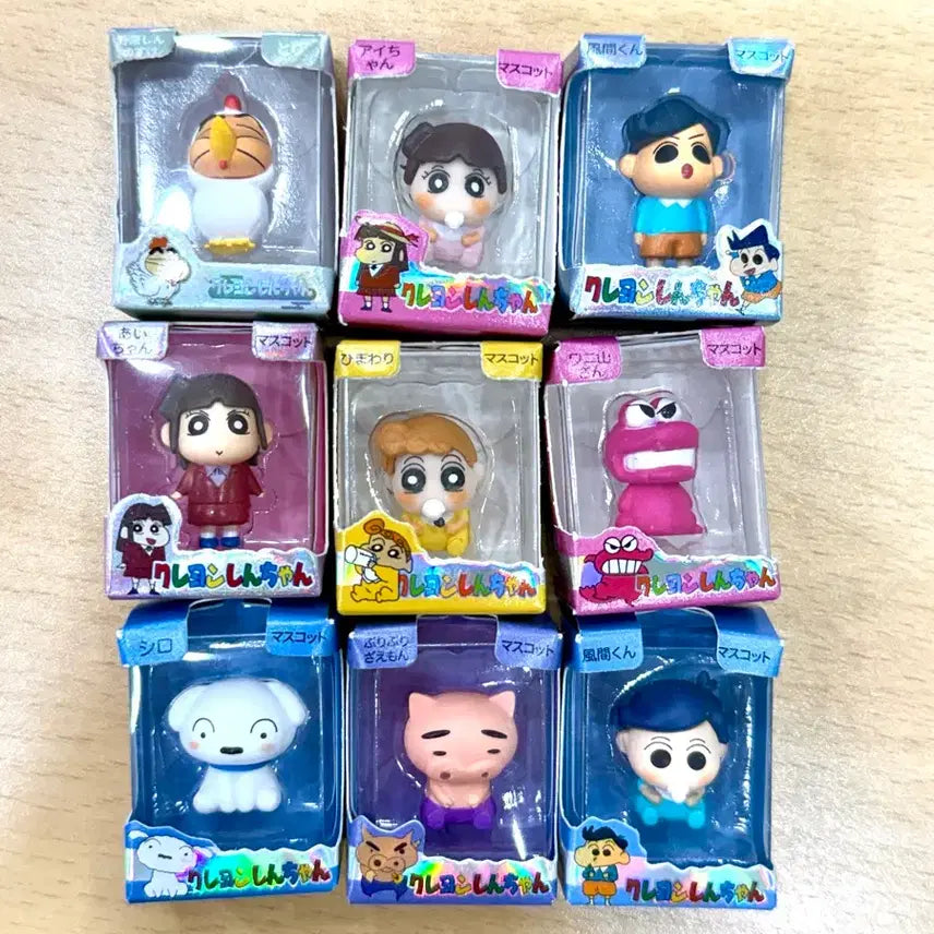 [BUNJANG] Crayon Shin-chan Figure Gacha Miniatures Bundle Set / 짱구철수흰둥이와니야마상 짱아쌀알 피규어가챠미니어쳐처 일괄처분