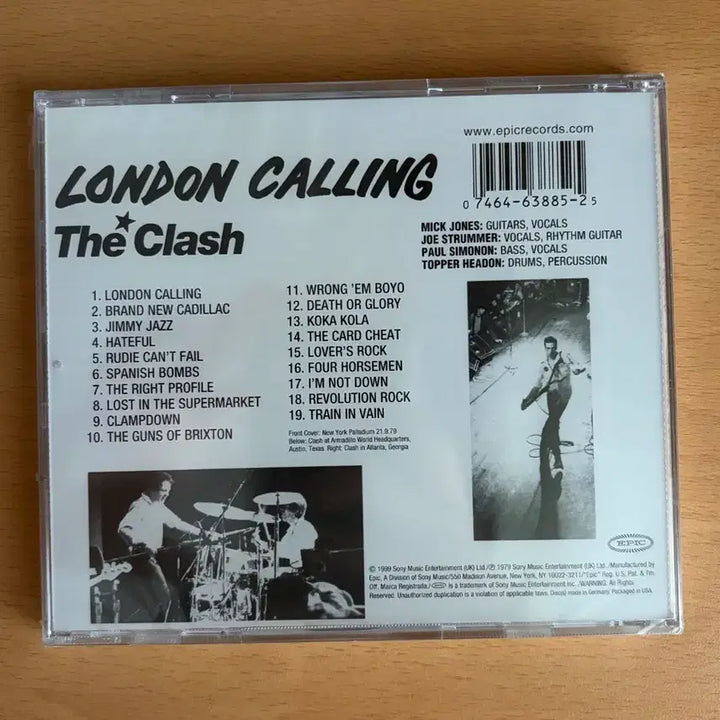 [BUNJANG] The Clash London Calling Unsealed CD / London Calling / The Clash 미개봉 CD