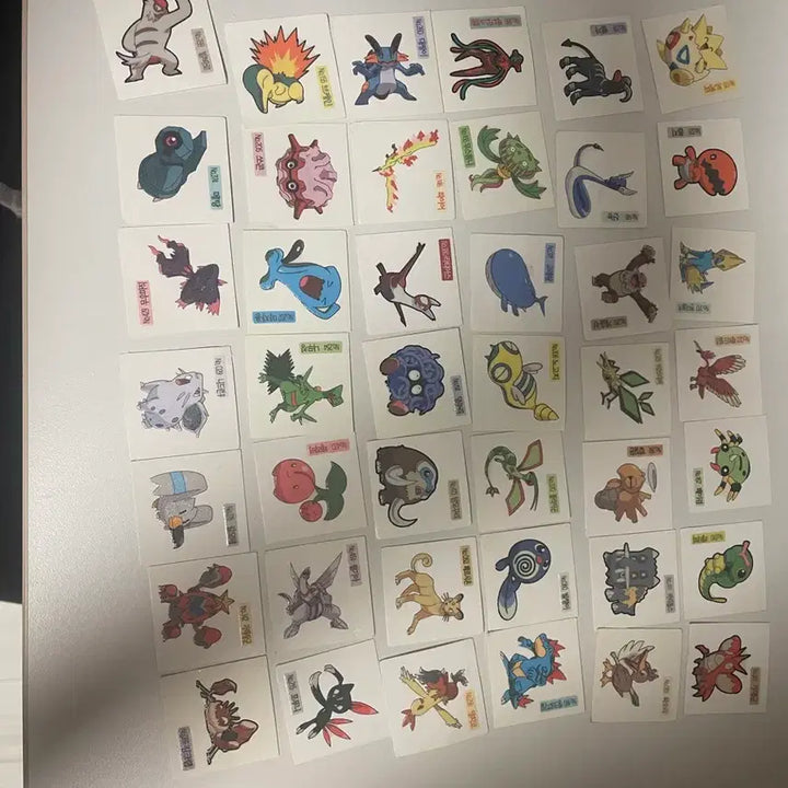[BUNJANG] Shany Pokemon Bread Stickers Bundle Set (126EA) - 2009 Version / 샤니 신버전(09년) 포켓몬 빵 띠부띠부씰 일괄 113EA