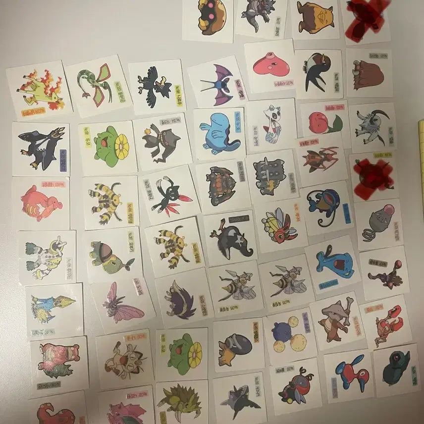 [BUNJANG] Shany Pokemon Bread Stickers Bundle Set (126EA) - 2009 Version / 샤니 신버전(09년) 포켓몬 빵 띠부띠부씰 일괄 113EA
