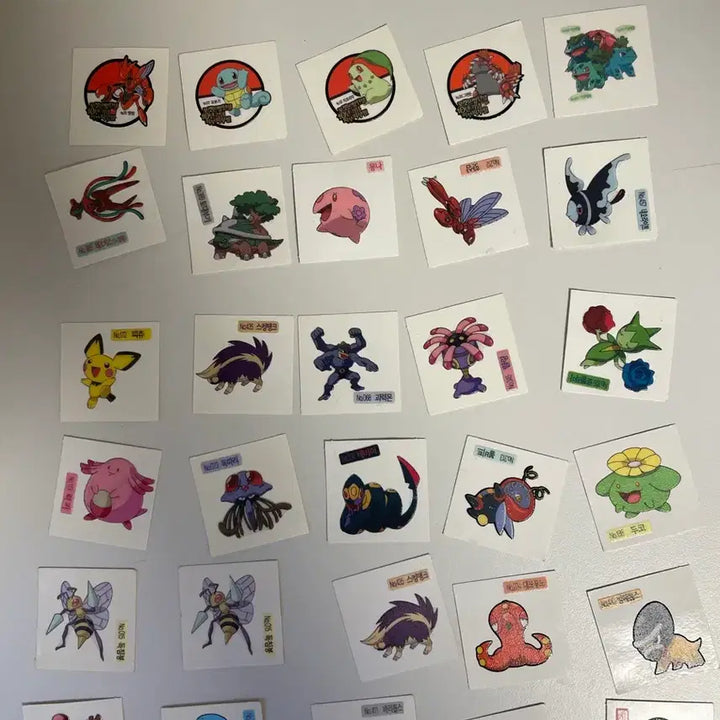 [BUNJANG] Shany Pokemon Bread Stickers Bundle Set (126EA) - 2009 Version / 샤니 신버전(09년) 포켓몬 빵 띠부띠부씰 일괄 97EA