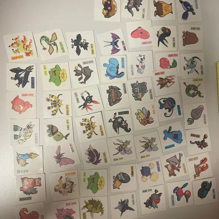 [BUNJANG] Shany Pokemon Bread Stickers Bundle Set (126EA) - 2009 Version / 샤니 신버전(09년) 포켓몬 빵 띠부띠부씰 일괄 113EA
