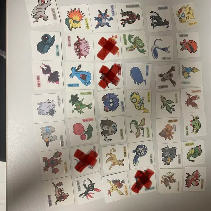 [BUNJANG] Shany Pokemon Bread Stickers Bundle Set (126EA) - 2009 Version / 샤니 신버전(09년) 포켓몬 빵 띠부띠부씰 일괄 113EA