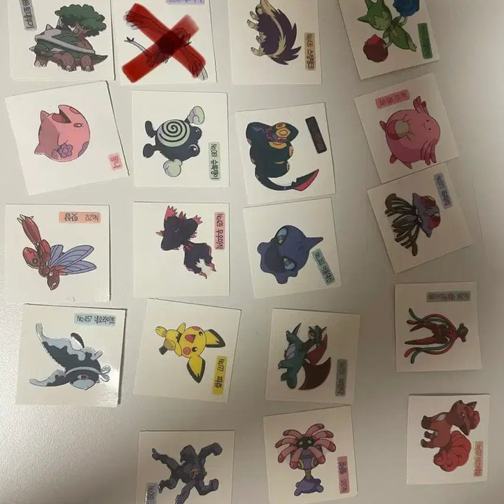 [BUNJANG] Shany Pokemon Bread Stickers Bundle Set (126EA) - 2009 Version / 샤니 신버전(09년) 포켓몬 빵 띠부띠부씰 일괄 113EA