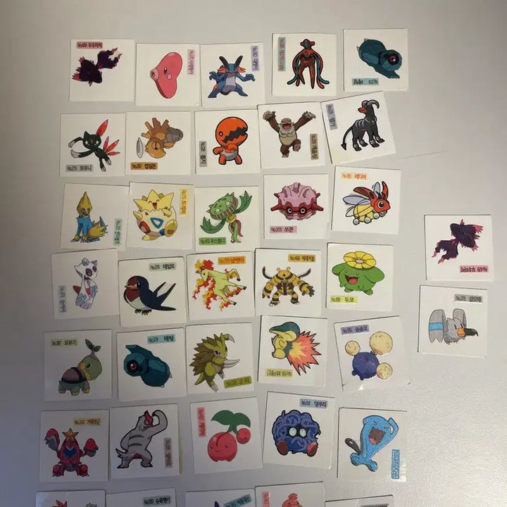 [BUNJANG] Shany Pokemon Bread Stickers Bundle Set (126EA) - 2009 Version / 샤니 신버전(09년) 포켓몬 빵 띠부띠부씰 일괄 97EA