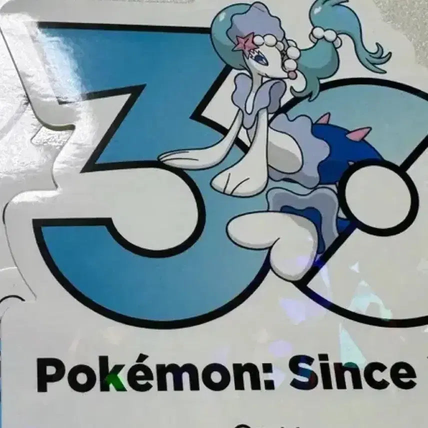 [BUNJANG] Pokemon 30th Anniversary Logo Sticker Nuriirene / 포켓몬 30주년 로고스티커 누리레느