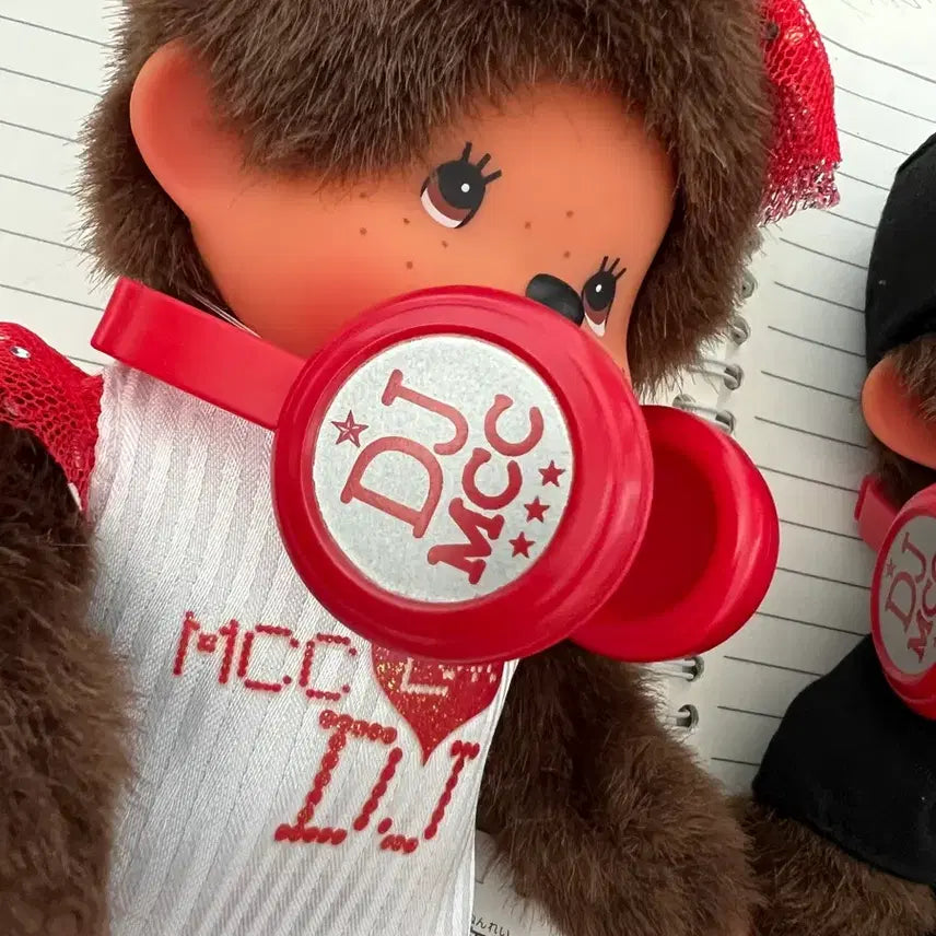 [BUNJANG] Rare Vintage DJ Monchhichi Doll Set / 레어 고전 DJ 몬치치 인형 세트