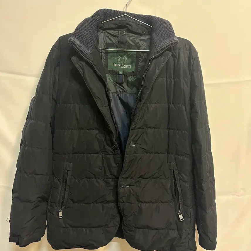 [SOLD OUT] 헨리코튼 남성 패딩 자켓 100 블랙