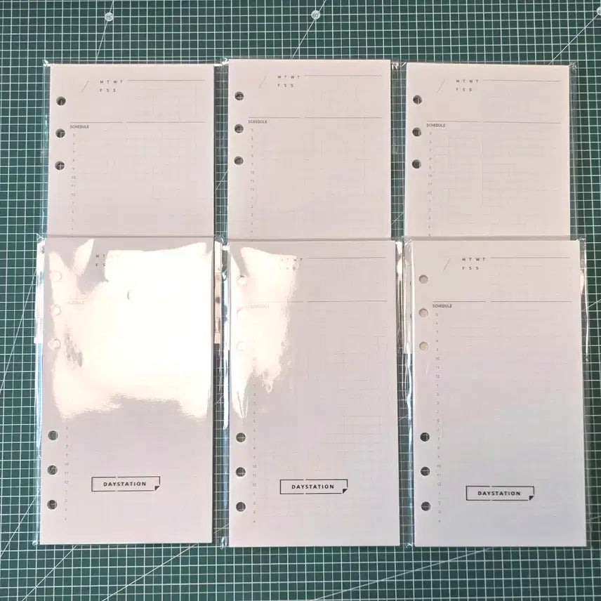 [SOLD OUT] 데이스테이션 A6 B6 데일리 타임테이블 그리드 6공 속지 6세트