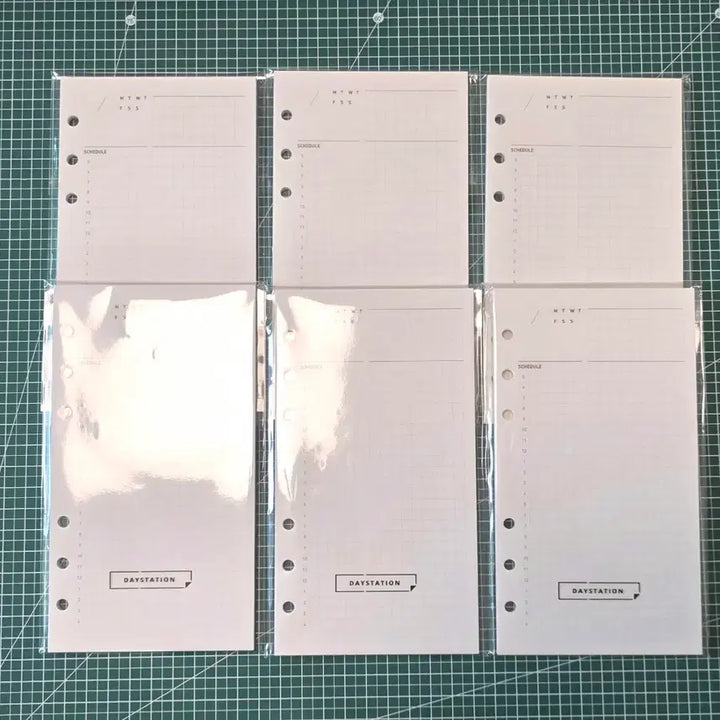 [SOLD OUT] 데이스테이션 A6 B6 데일리 타임테이블 그리드 6공 속지 6세트